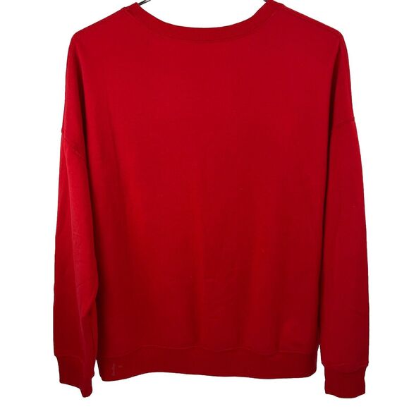 Women's Coca-Cola Graphic Soft Sweatshirt - Red Color, Size M - Picture 4 of 7